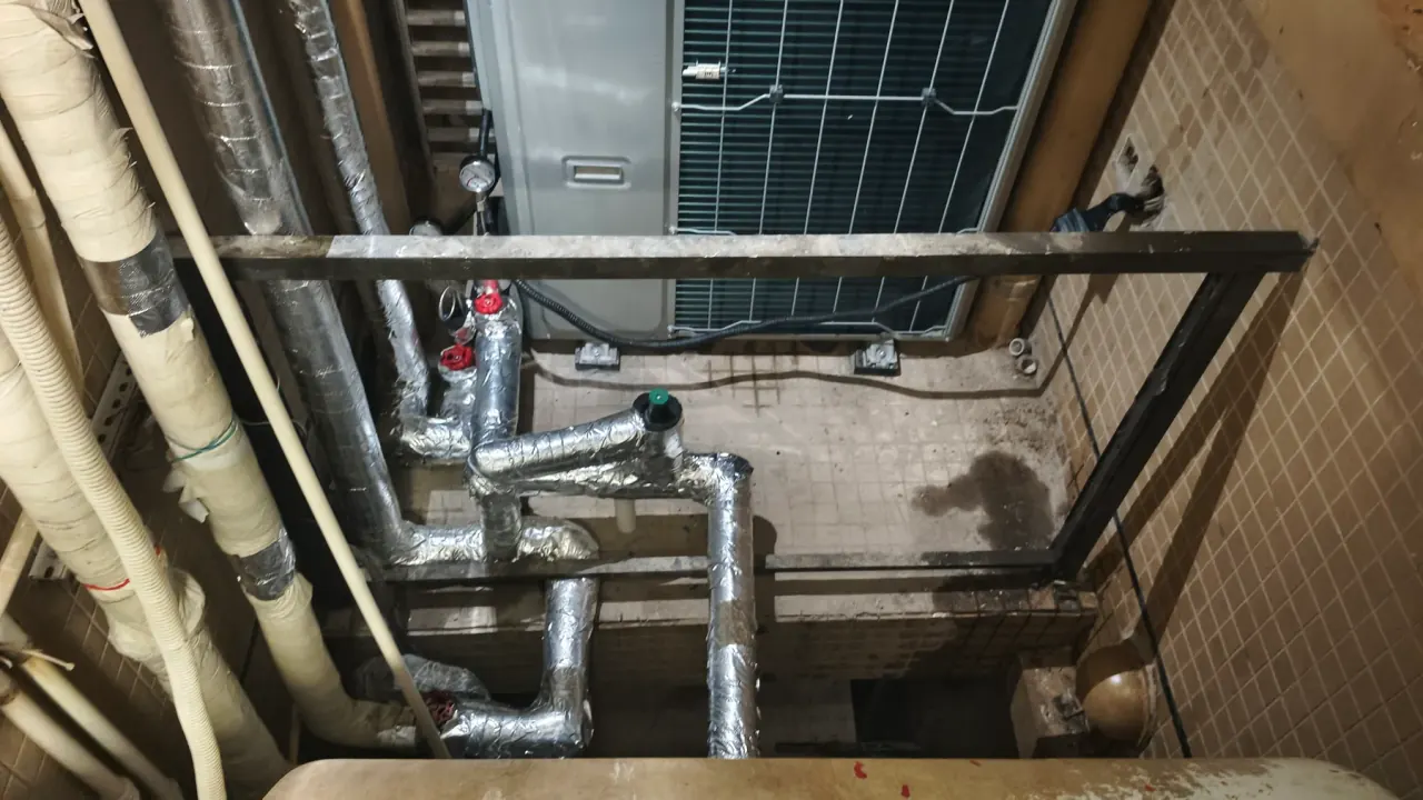 蓝湾国际户式水机改造管路施工记录